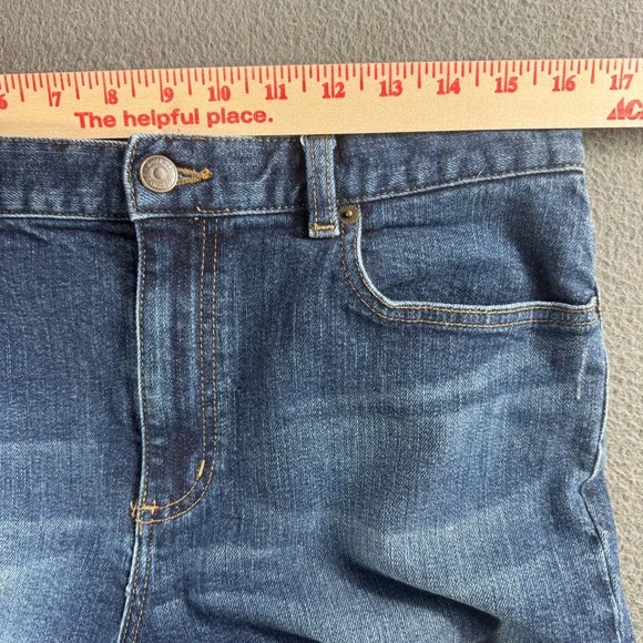 Lauren Ralph Lauren Jeans Women 8 Blue Wash Denim‎ Straight Leg Y2K Fade - Picture 4 of 13